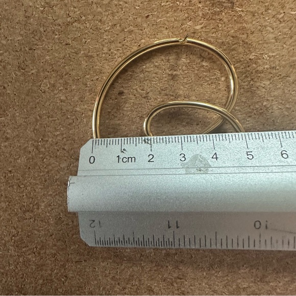 Gold Spiral Hoops Earrings - Anthropologie - Picture 5 of 5